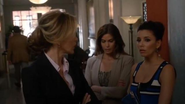 Society for Rational Dress Graphic Print Top worn by Susan Mayer (Teri Hatcher) in Desperate Housewives (S08E22)