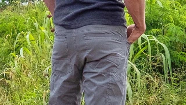 Gray Pants worn by Charlie Hunnam on the set of Triple Frontier
