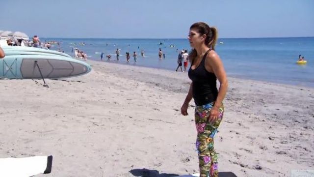 Nicole Miller Pop Flower Swim Leggings worn by Herself (Teresa Giudice) in The Real Housewives of New Jersey (S08E02)