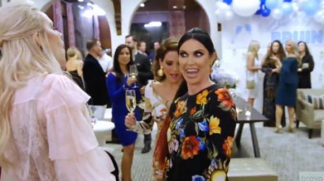 Dolce & Gabbana Telephone Floral Dress worn by Herself (LeeAnne Locken) in The Real Housewives of Dallas (S03E02)