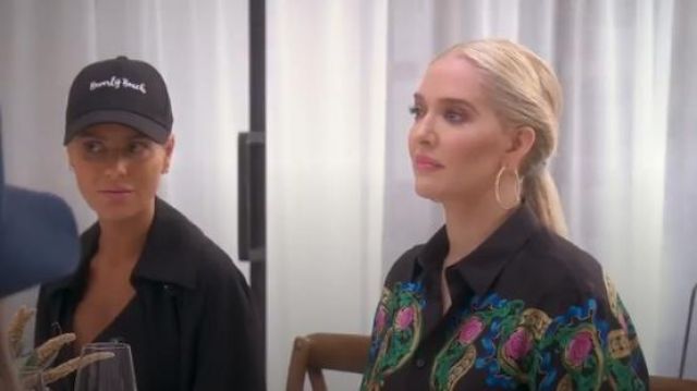 Versace  Floral-Print Shirt worn by Erika Jayne in The Real Housewives of Beverly Hills (S09E08)