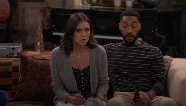 Intermix Jeanine Polka Dot Tank worn by Clem (Nina Dobrev) in Fam (S01E13)