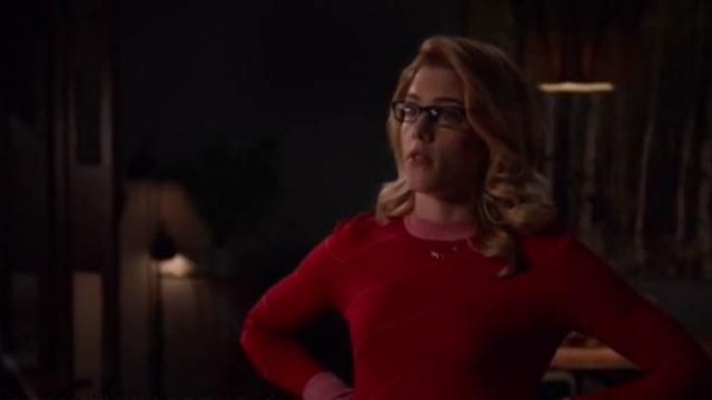 Ted Baker London en Couleur par les Nombres Xavier Bande Chandail porté par Felicity Smoak (Emily Bett Rickards) dans la Flèche (S07E18)
