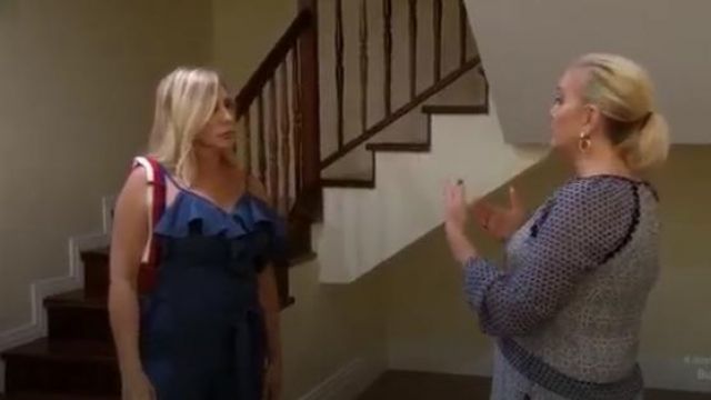 ABS Collection  Chambray Gaucho Jumpsuit worn by Herself (Vicki Gunvalson) in The Real Housewives of Orange County (S13E15)