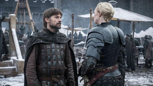 Armadura de cuero de Jaime Lannister (Nikolaj Coster-Waldau) como se ve en Game of Thrones S08E02