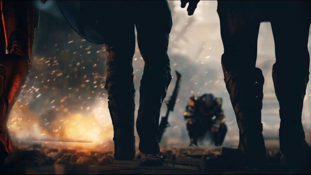 Thanos (Josh Brolin) double épée, comme vu dans Avengers: Endgame