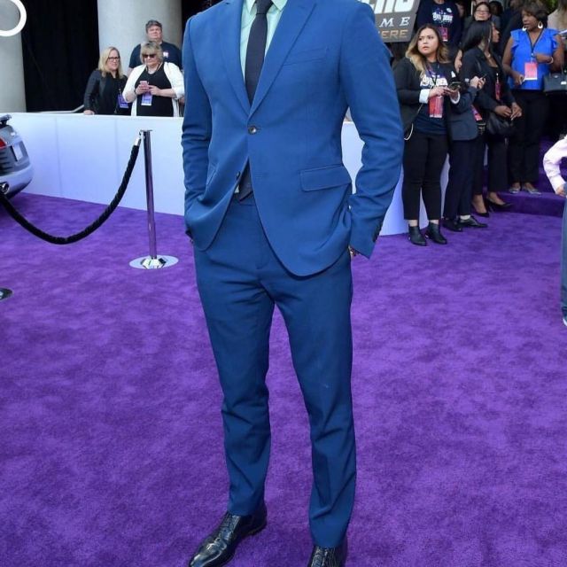 Christian Louboutin Cousin Charles Leather Bluchers worn by Chris Evans for Avengers Endgame World Premiere April 22, 2019