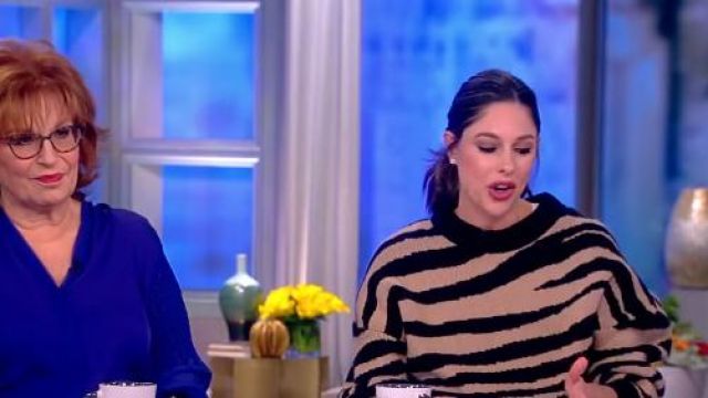 Anine Bing Cheyenne Cashmere Sweater worn by Abby Huntsman on The View February 20 2019 Spotern