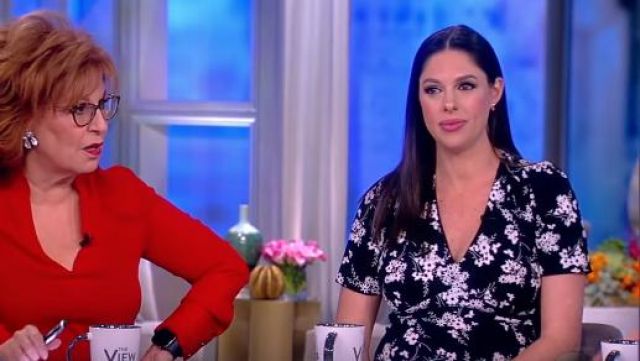 Michael Kors  Floral-Print Jersey Dress by worn by Abby Huntsman on The View March 05, 2019