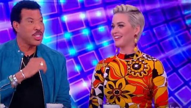Kwaidan Editions Floral jacquard-knit bodysuit worn by Katy Perry on The View March 05, 2019