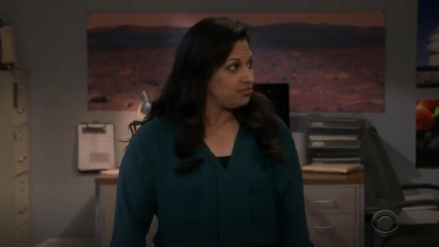 Joie Marru Pleat Front Blouse worn by Debbie Wolowitz (Carol Ann Susi) in The Big Bang Theory (S12E20)