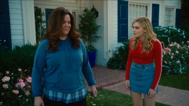 Forever 21 Ribbed Mock Neck Top worn by Taylor Otto (Meg Donnelly) in American Housewife (S03E19)