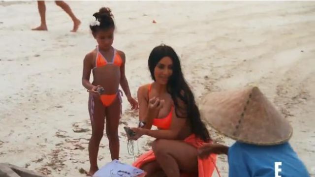 Triangl Mylos Pink Pop Bikini worn by Herself (Kim Kardashian West) in Keeping Up with the Kardashians (S16E04)