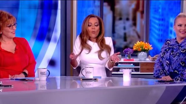 Antonio Berardi Stretch-cady dress worn by Sunny Hostin on The View April 9, 2019