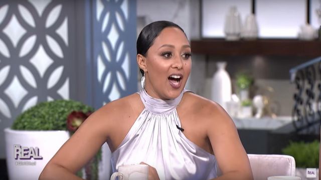 Ramy Brook Paige Top worn by Tamera Mowry on The Real Talk Show March 2019