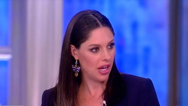 Butterfly Locket Earrings worn by Abby Huntsman on The View April 9, 2019
