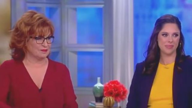 L'Agence Kyla Blouse worn by Joy Behar on The View April 26, 2019