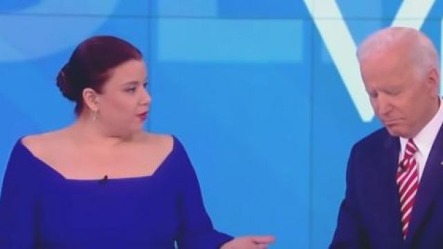 Roland Mouret Wicklow crepe peplum top worn by Ana Navarro on The View April 26, 2019