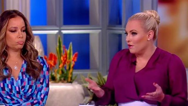 A.L.C. Harmon Draped Top worn by Meghan McCain on The View April 29, 2019