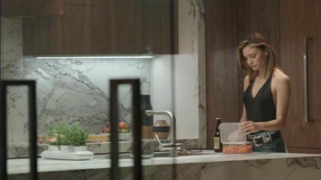 Rick Owens Halter Bodysuit worn by Megan Morrison (Christine Evangelista) in The Arrangement (S01E06)