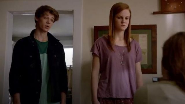 Saks Fifth Avenue Modern Colorblock Sweater Tee worn by Joe McAlister (Colin Ford) in Under the Dome (S02E05)