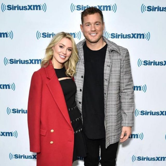 Gerard Darel Maggie Coat in Rouge Baiser worn by Cassie Randolph on Siriusxm May 1, 2019