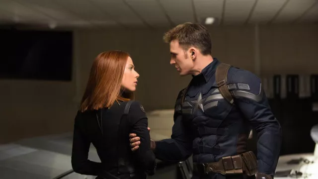 Captain America Blue and Silver Jacket worn by Steve Rogers (Chris Evans) in Captain America: The Winter Soldier