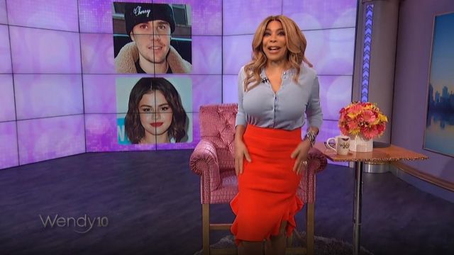 Opening Ceremony Side Flounce Skirt worn by Wendy Williams on The Wendy Williams Show April 29, 2019