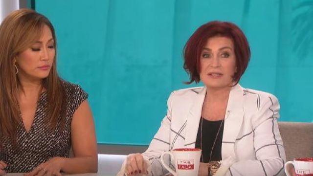 Equipment James Blazer worn by Sharon Osbourne on The Talk March 12, 2019