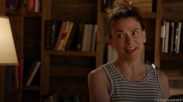 Current Elliott The Muscle Stripe Tee worn by Liza Miller (Sutton Foster) in Younger (S04E03)
