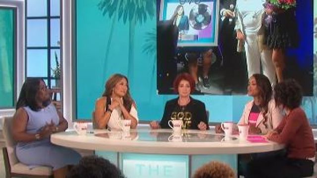Prince Peter Collections  God Save The Queen Cotton Tank Top worn by Sharon Osbourne The Talk April 17, 2019