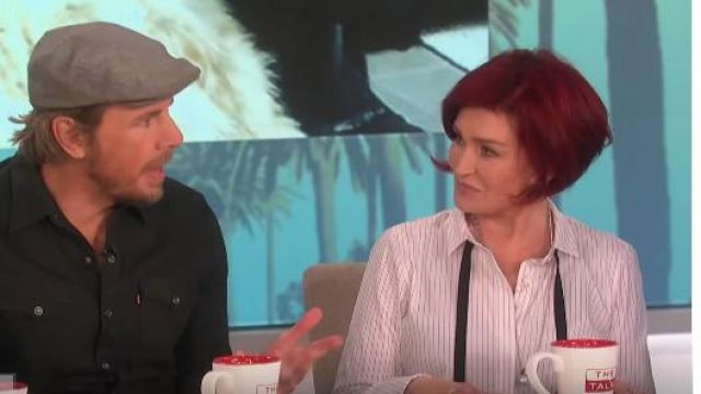 Lafayette 148 New York Annaleise Striped Blouse worn by Sharon Osbourne on The Talk April 22, 2019