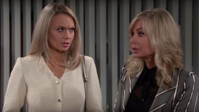 Smythe Peak Lapel Blazer worn by Ashley Abbott (Eileen Davidson) as seen in The Young and the Restless March 2019