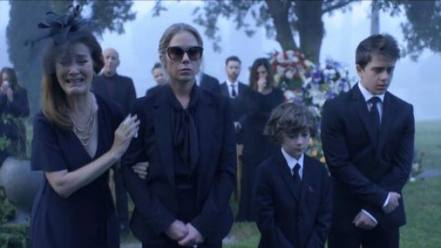 A. L. C. ceinturée midi robe portée par Lorna Harding (Valerie Mahaffey) Mort pour Moi (S01E03)
