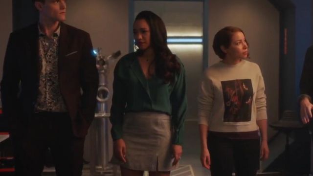 Blank NYC Suede Mini Skirt worn by Iris West (Candice Patton) in The Flash (S05E21)