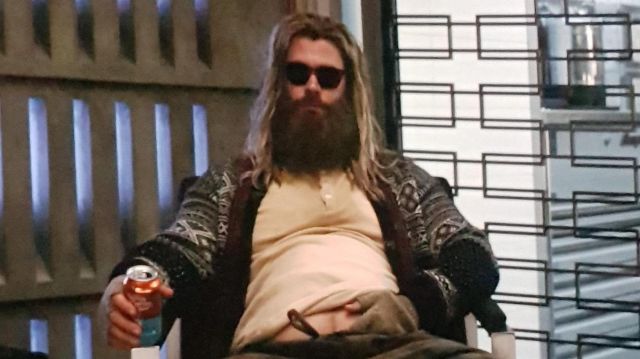 Cardigan sweater worn by Thor (Chris Hemsworth) as seen in Avengers: Endgame