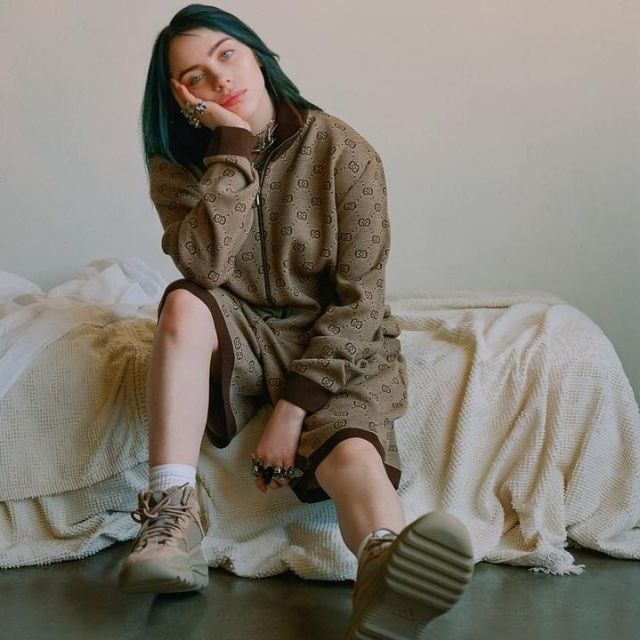 Gucci Short porté par Billie Eilish sur 