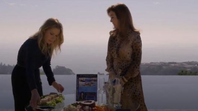 Lafayette 148 New York Femmes Delancey imprimé Léopard Robe portée par Lorna Harding (Valerie Mahaffey) Mort pour Moi (S01E10)