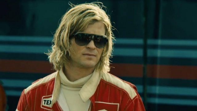 Les lunettes de soleil Carrera Speedway de James Hunt (Chris Hemsworth) dans Rush