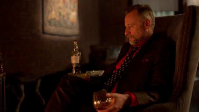 The bottle of Whisky The Glenlivet opened by Viggo Tarasov (Michael Nyqvist) in the movie John Wick