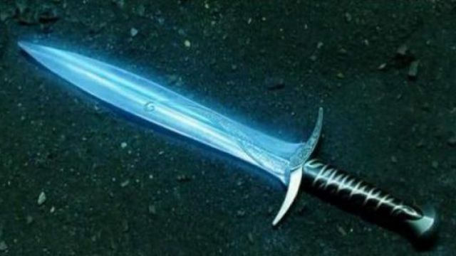 The sword "Sting" by Bilbo in The Hobbit An Unexpected Journey