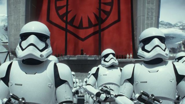 The helmet of the Stormtrooper Helmet in Star Wars : awakening of the Force
