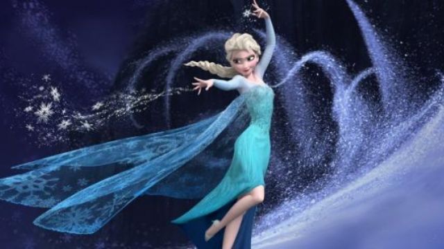 El disfraz (versión infantil) de la Reina de las Nieves en Frozen