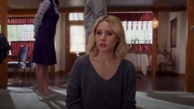 Club Monaco Hartford Mouline Sweater worn by Eleanor Shellstrop (Kristen Bell) in The Good Place (S01E06)