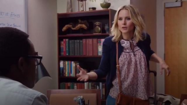 La Vie Rebecca Taylor Embroidered Yoke Top worn by Eleanor Shellstrop (Kristen Bell) in The Good Place