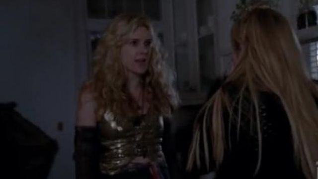 Tela  Butterfly Sequin Halter Top worn by Misty Day (Lily Rabe) in American Horror Story (S03E12)