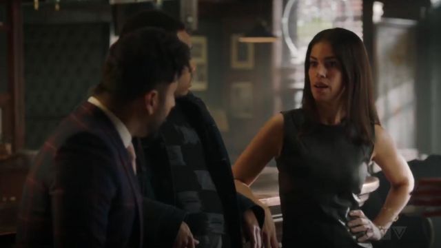 Theory Bristol Leather Modern Seamed C. Combo Shell worn by Susan Sampson (Ana Ortiz) in Whiskey Cavalier (S01E12)