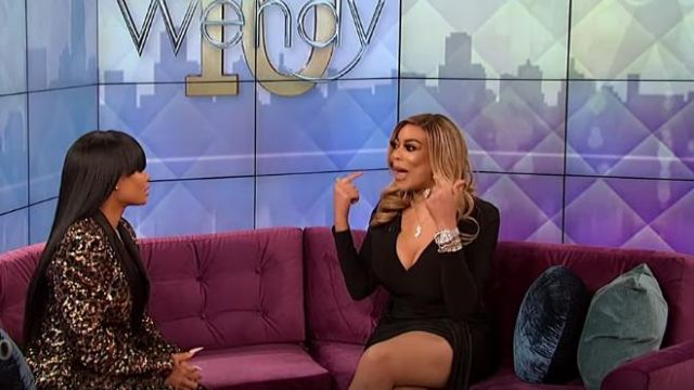 Stylestalker Black “Morello” dress worn by Wendy Williams on  The Wendy Williams Show May 15,2019