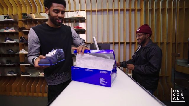 Kyrie irving sneaker store shopping