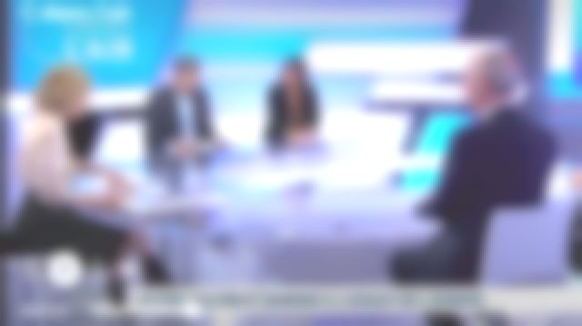 The dress powder and black trompe l'oeil by Caroline Roux in C in the air the 20.05.2019